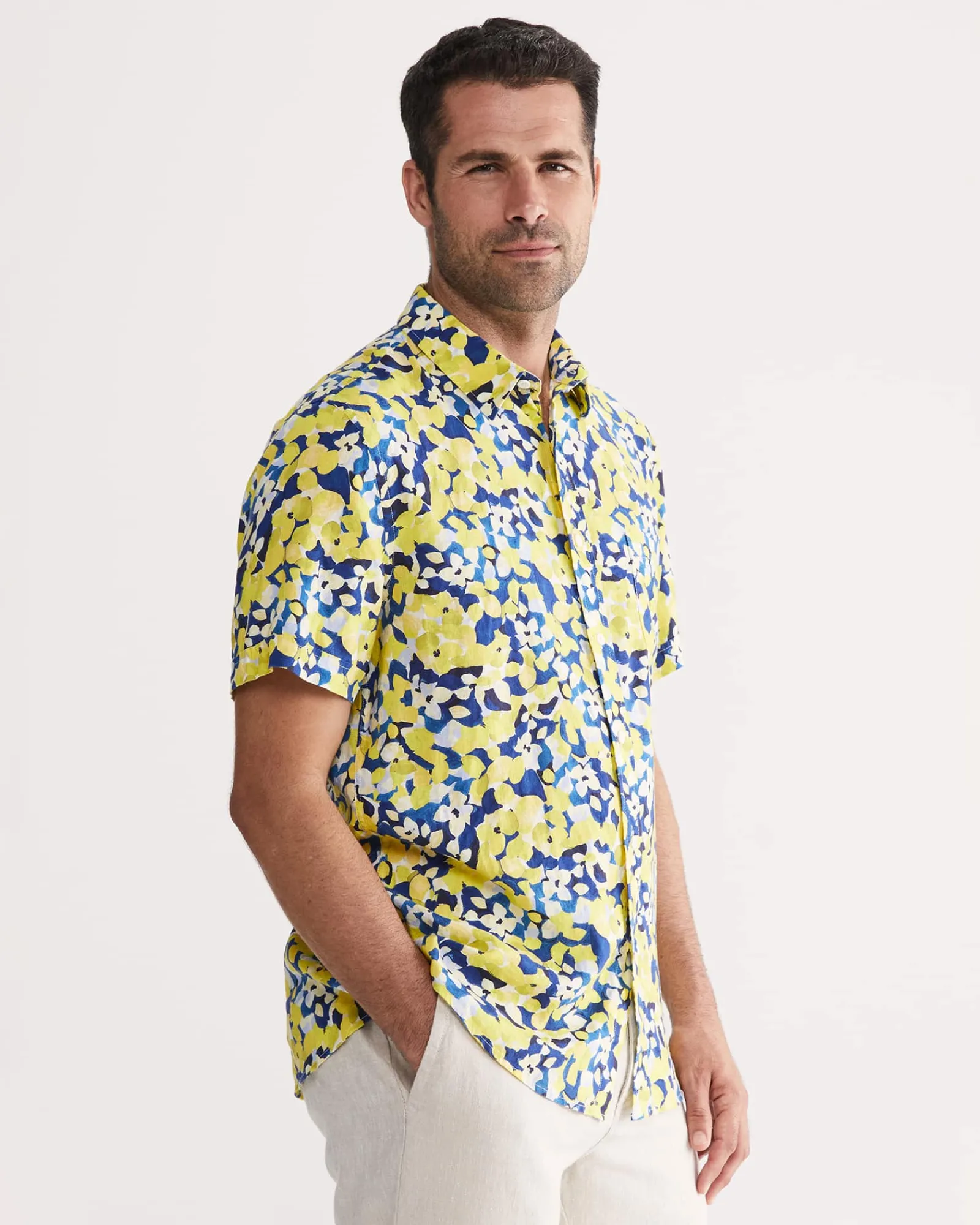 Online Sportscraft Alpha Tapered Shirt in Yellow