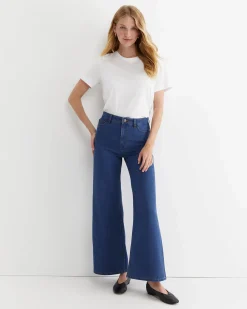 Online Sportscraft Alyse Wide Leg Jean in Mid Wash MidWash