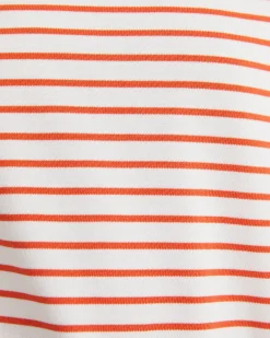 Hot Sportscraft Amanda Stripe Short Sleeve Tee in Orangewhite Orange/white
