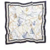 Clearance Sportscraft Anchor Silk Scarf in Ivorynavy Ivory/navy