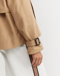 Online Sportscraft Audrey Crop Trench in Pecan