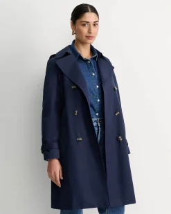 Hot Sportscraft Audrey Short Trench in Navy