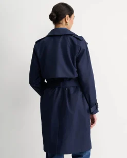 Hot Sportscraft Audrey Short Trench in Navy