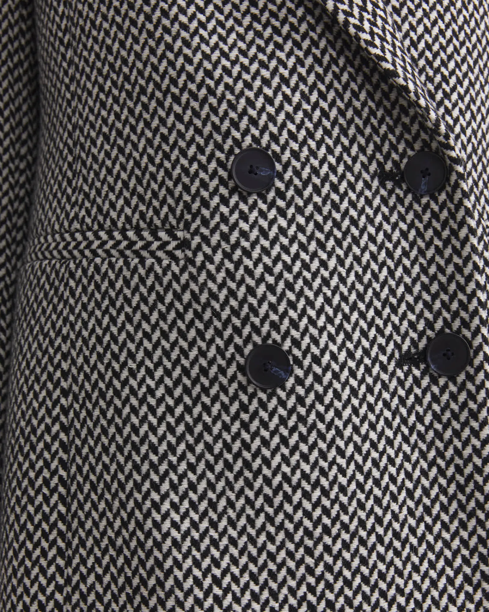 Online Sportscraft Bea Double Breasted Coat in Blackwhite Black/white