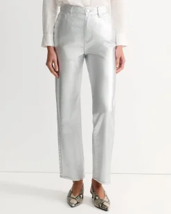 Sale Sportscraft Bec Foiled Straight Leg Jean in Silver