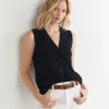 Fashion Sportscraft Becky Cotton Vest in Navy