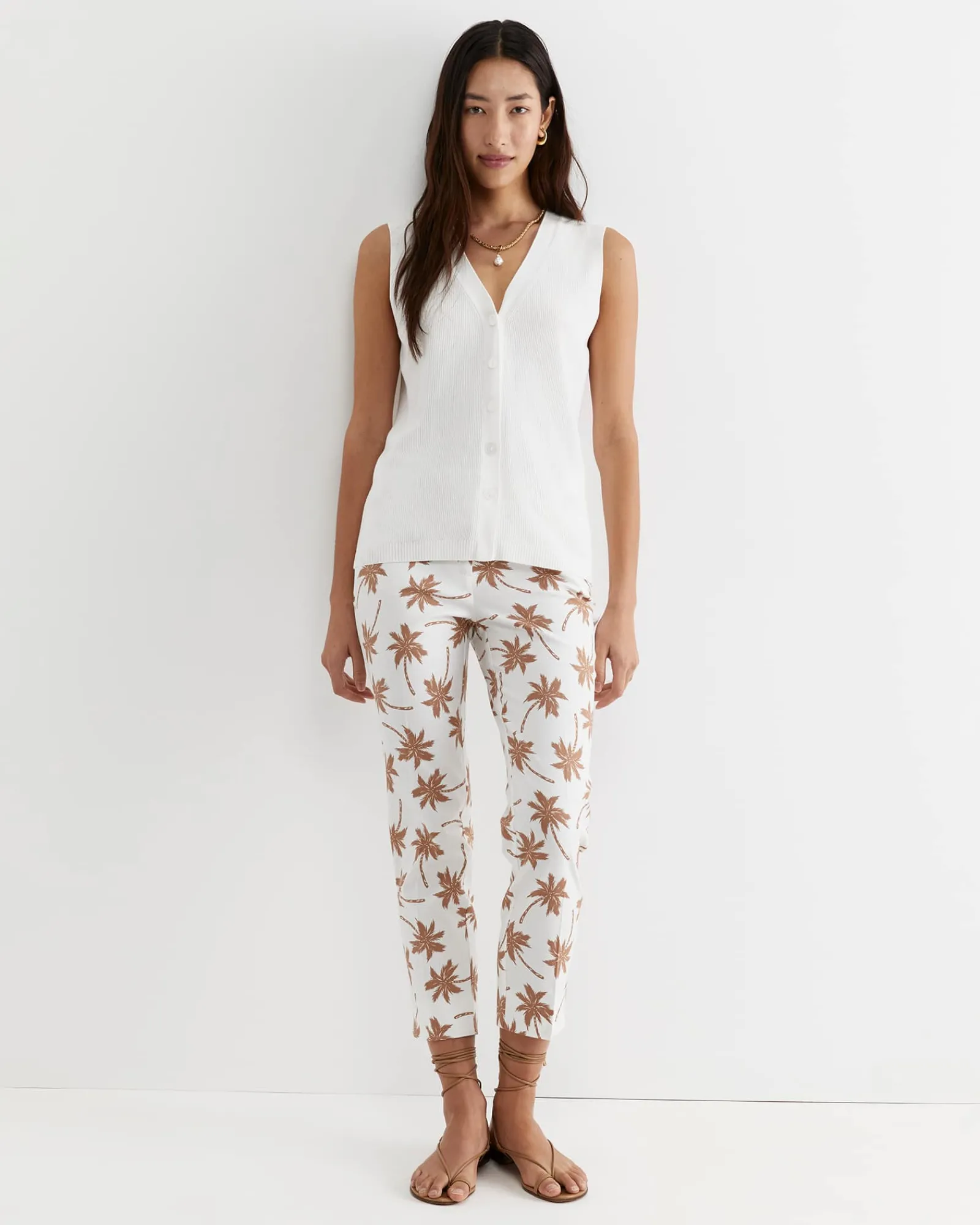 Online Sportscraft Becky Cotton Vest in White