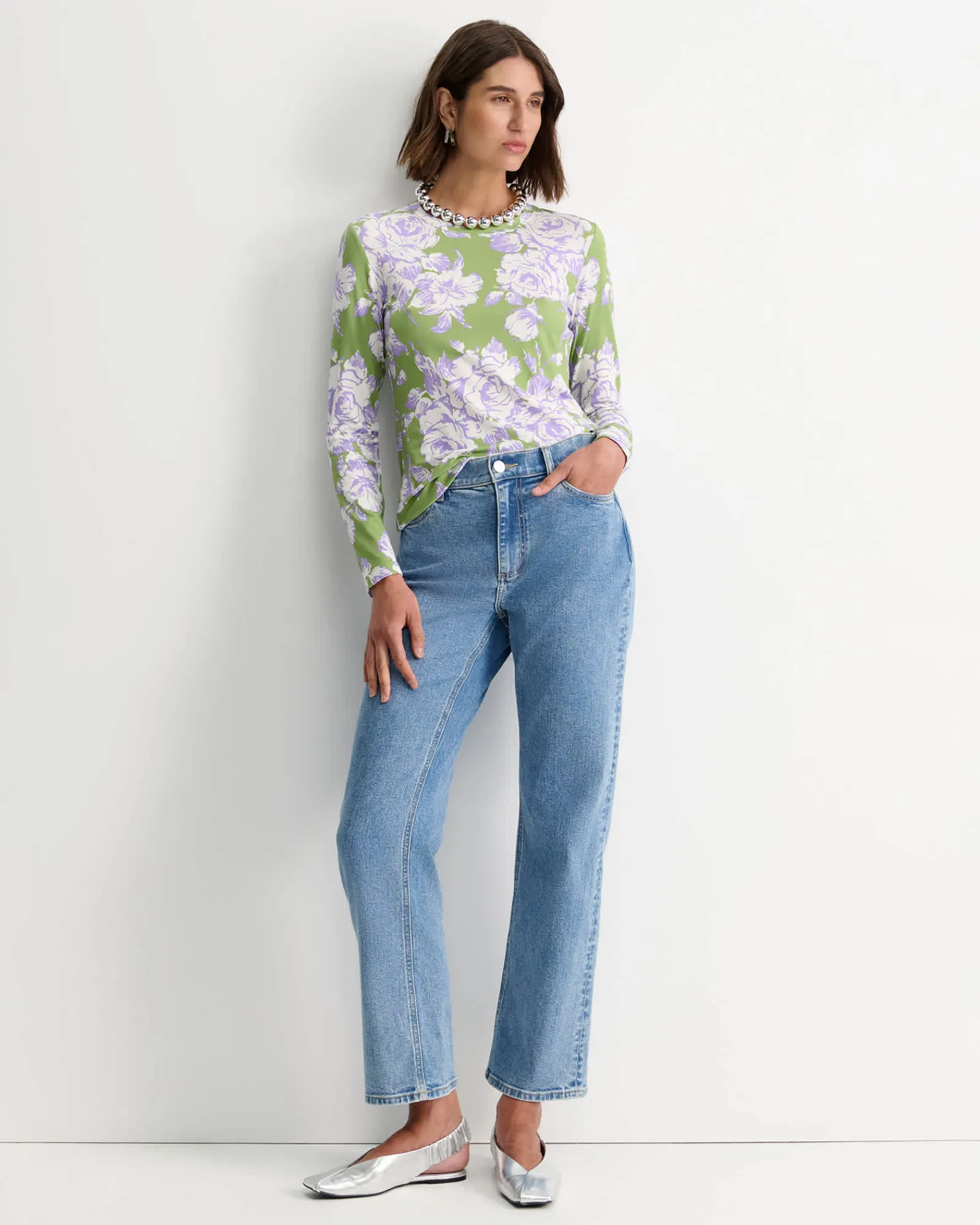 Online Sportscraft Bloom Liberty Long Sleeve Magic Tee in Green