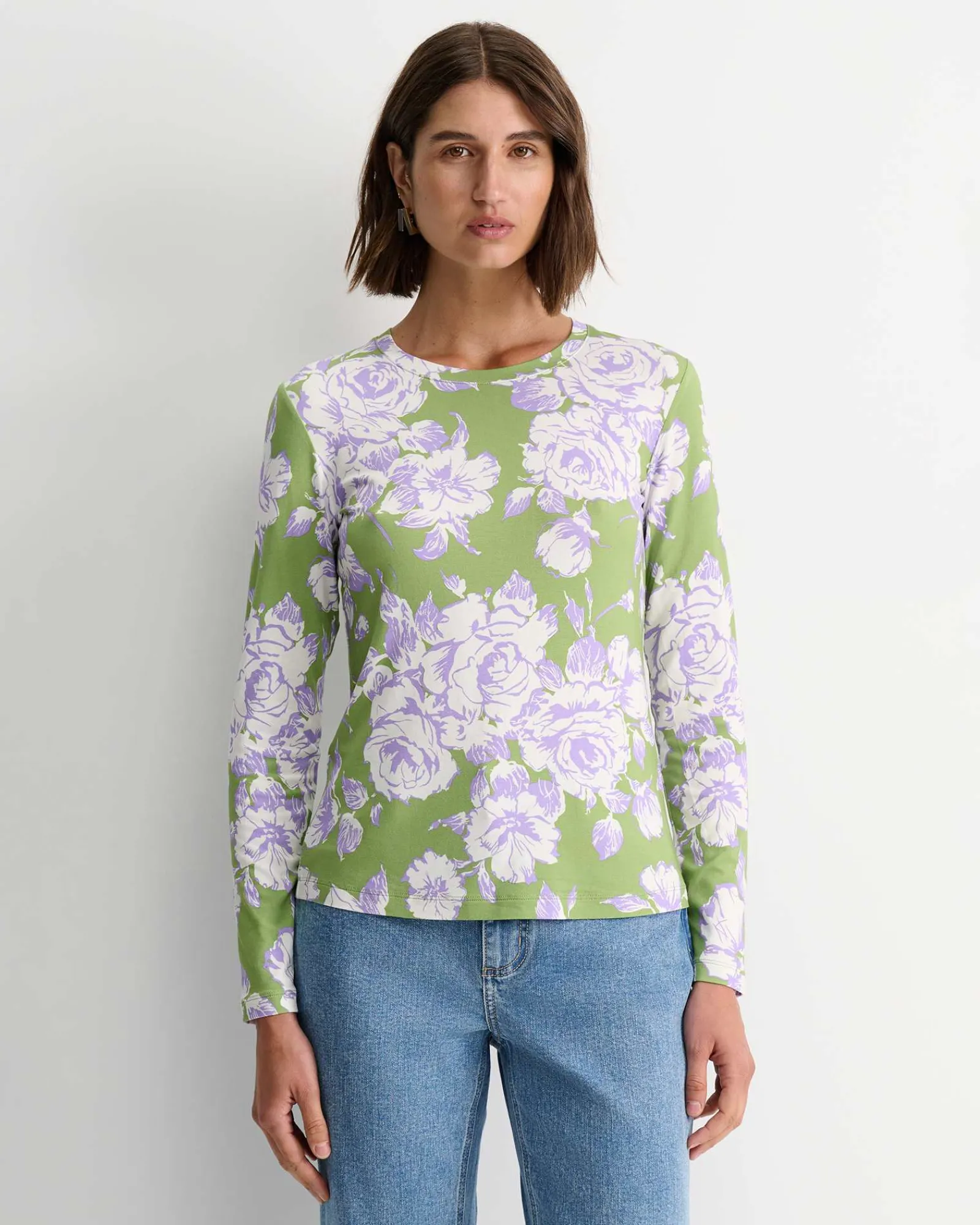 Online Sportscraft Bloom Liberty Long Sleeve Magic Tee in Green