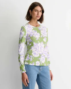 Online Sportscraft Bloom Liberty Long Sleeve Magic Tee in Green