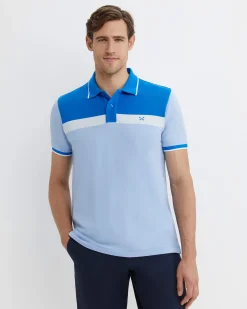 New Sportscraft Bourke Polo in Blue Multi BlueMulti