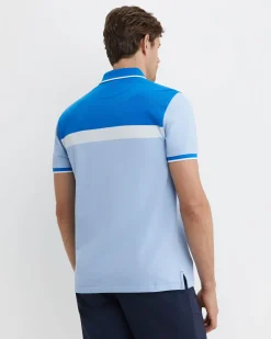 New Sportscraft Bourke Polo in Blue Multi BlueMulti
