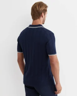 Clearance Sportscraft Braddon Knit Polo in Navy