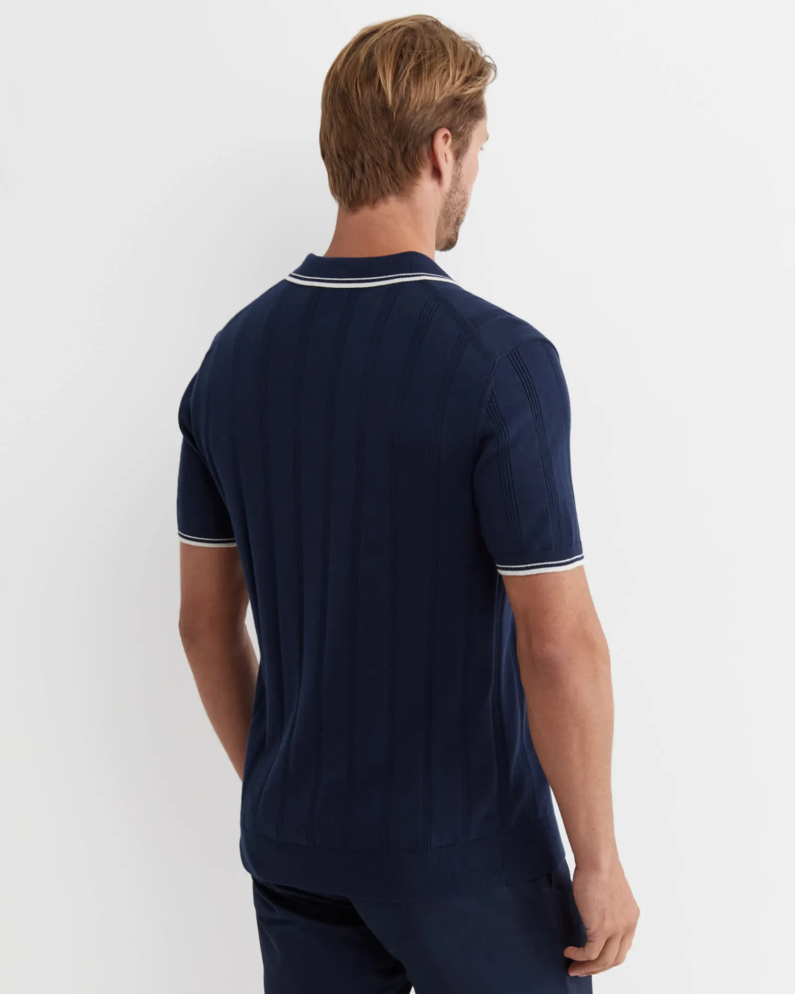 Clearance Sportscraft Braddon Knit Polo in Navy