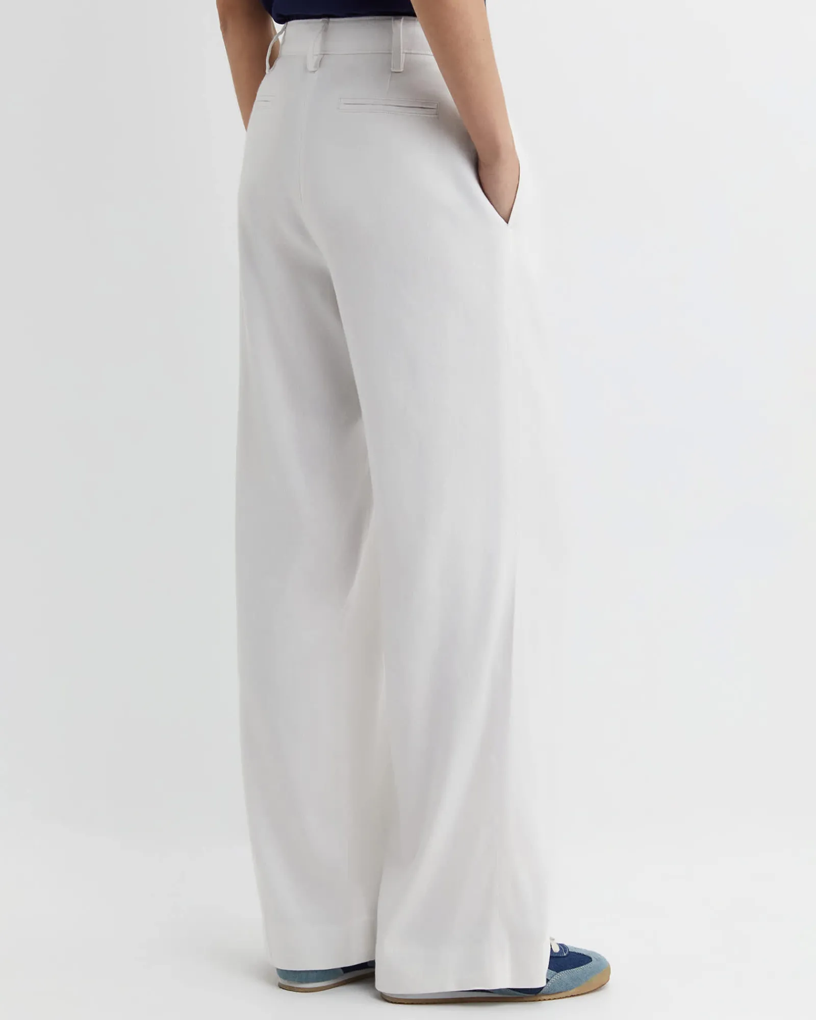 Online Sportscraft Brianne Wide Leg Pleat Pant in White