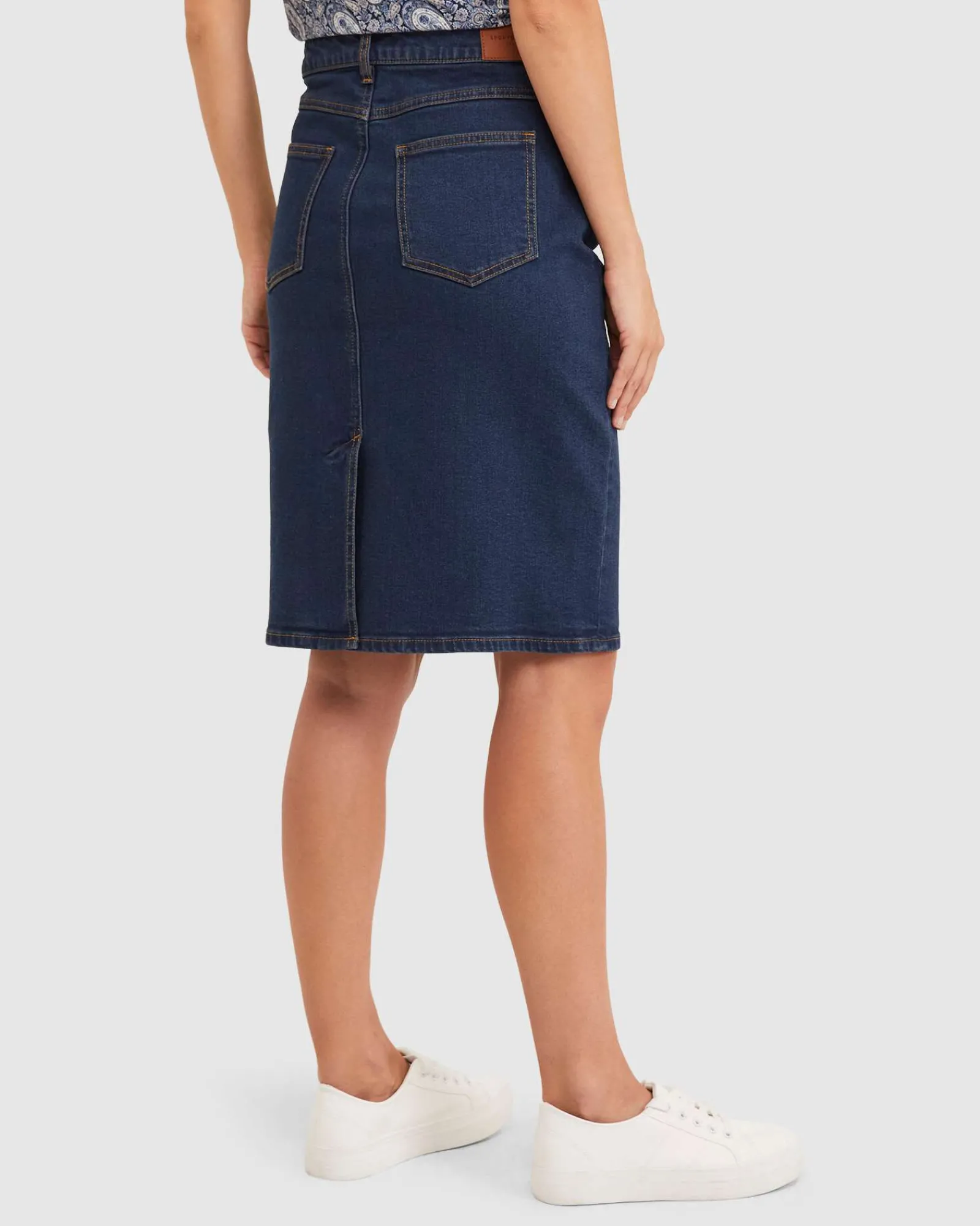 Discount Sportscraft Brodie Denim Skirt in Dark Wash DarkWash