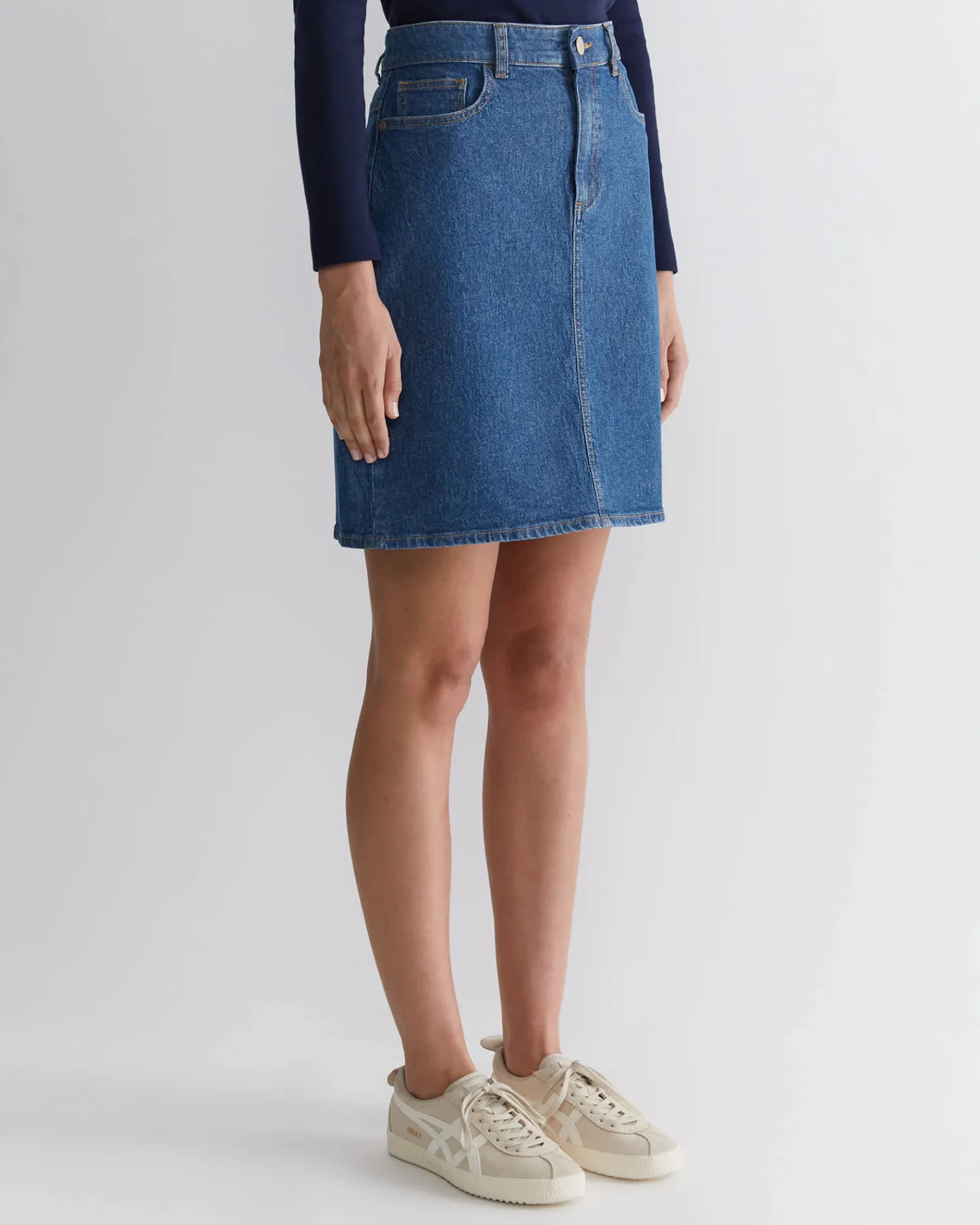 Online Sportscraft Brodie Denim Skirt in Mid Wash MidWash