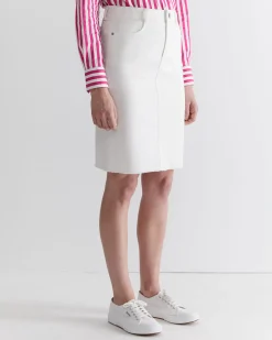 Outlet Sportscraft Brodie Denim Skirt in White