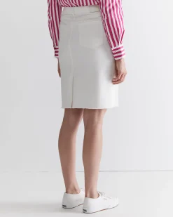 Outlet Sportscraft Brodie Denim Skirt in White