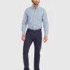 Clearance Sportscraft Bromwich Long Sleeve Regular Stripe Shirt in Blue