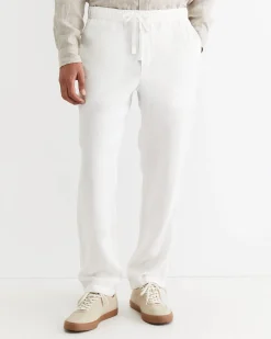 Clearance Sportscraft Caffery Linen Pant in White
