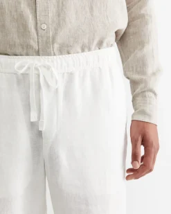 Clearance Sportscraft Caffery Linen Pant in White