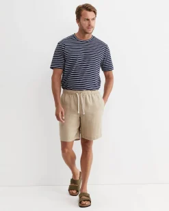 Sale Sportscraft Caffery Linen Short in Cappuccino