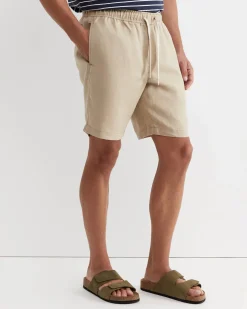 Sale Sportscraft Caffery Linen Short in Cappuccino