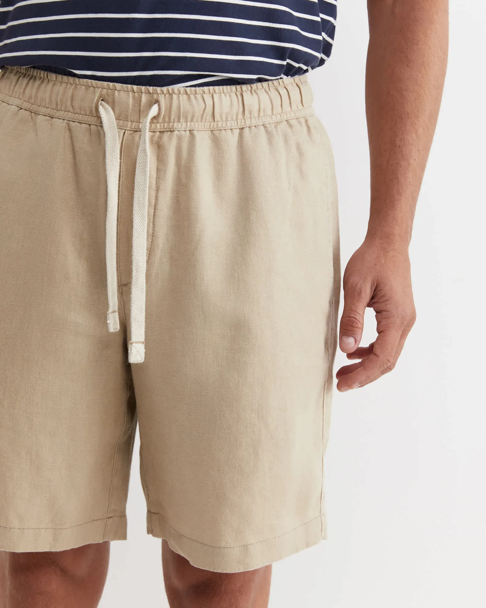 Sale Sportscraft Caffery Linen Short in Cappuccino