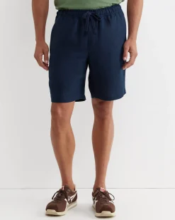 Outlet Sportscraft Caffery Linen Short in Navy