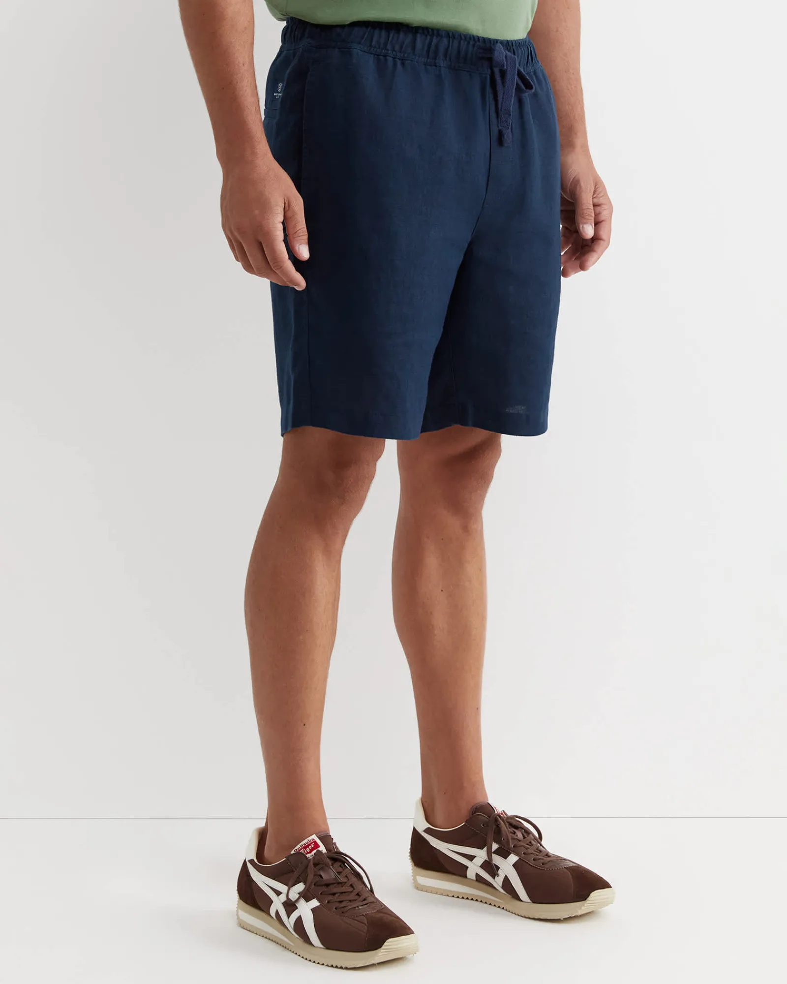 Outlet Sportscraft Caffery Linen Short in Navy