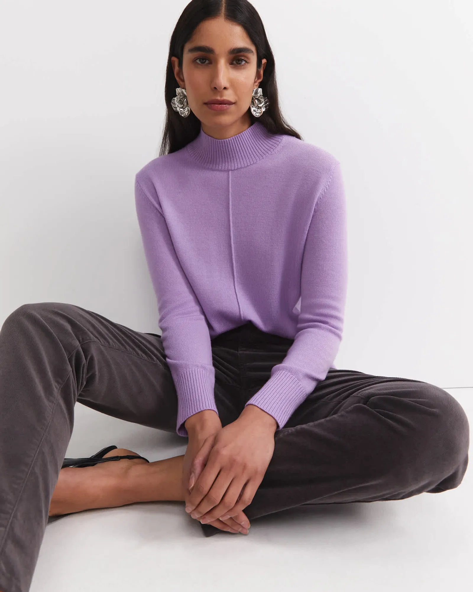 Sale Sportscraft Cass Wool Sweater in Lilac