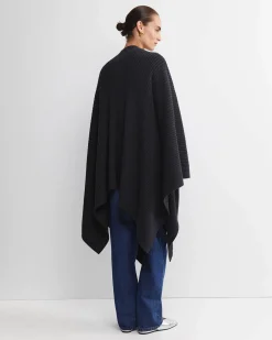 Online Sportscraft Cassie Knit Poncho in Black
