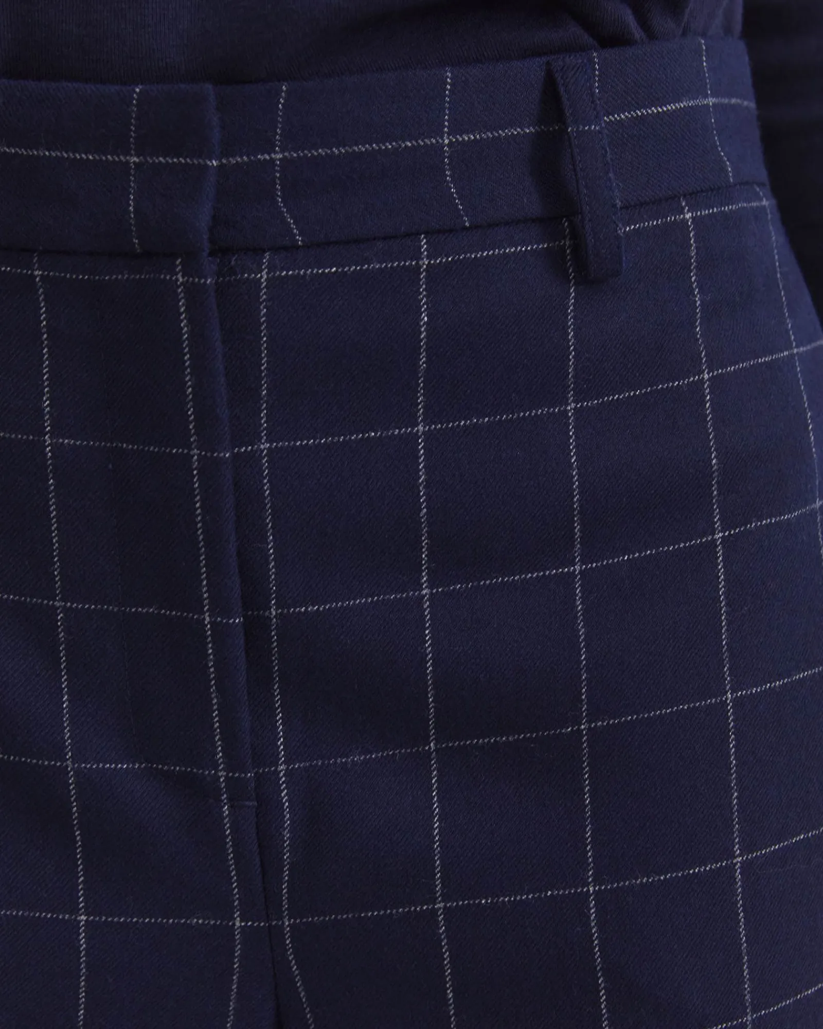 Clearance Sportscraft Chiara Check Straight Pant in Navy