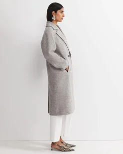 Best Sportscraft Chloe Wool Blend Boucle Coat in Grey