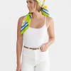 Outlet Sportscraft Citron Silk Scarf in Multi Yellow MultiYellow
