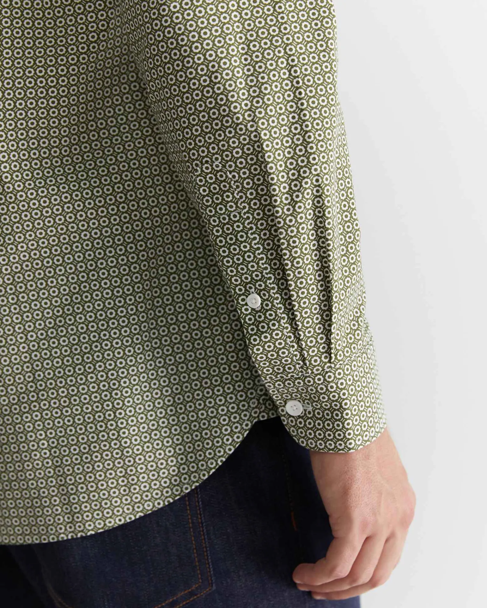 Outlet Sportscraft Claremont Print Shirt in Foliage