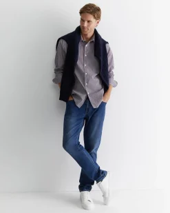 Fashion Sportscraft Claremont Print Shirt in Lilac
