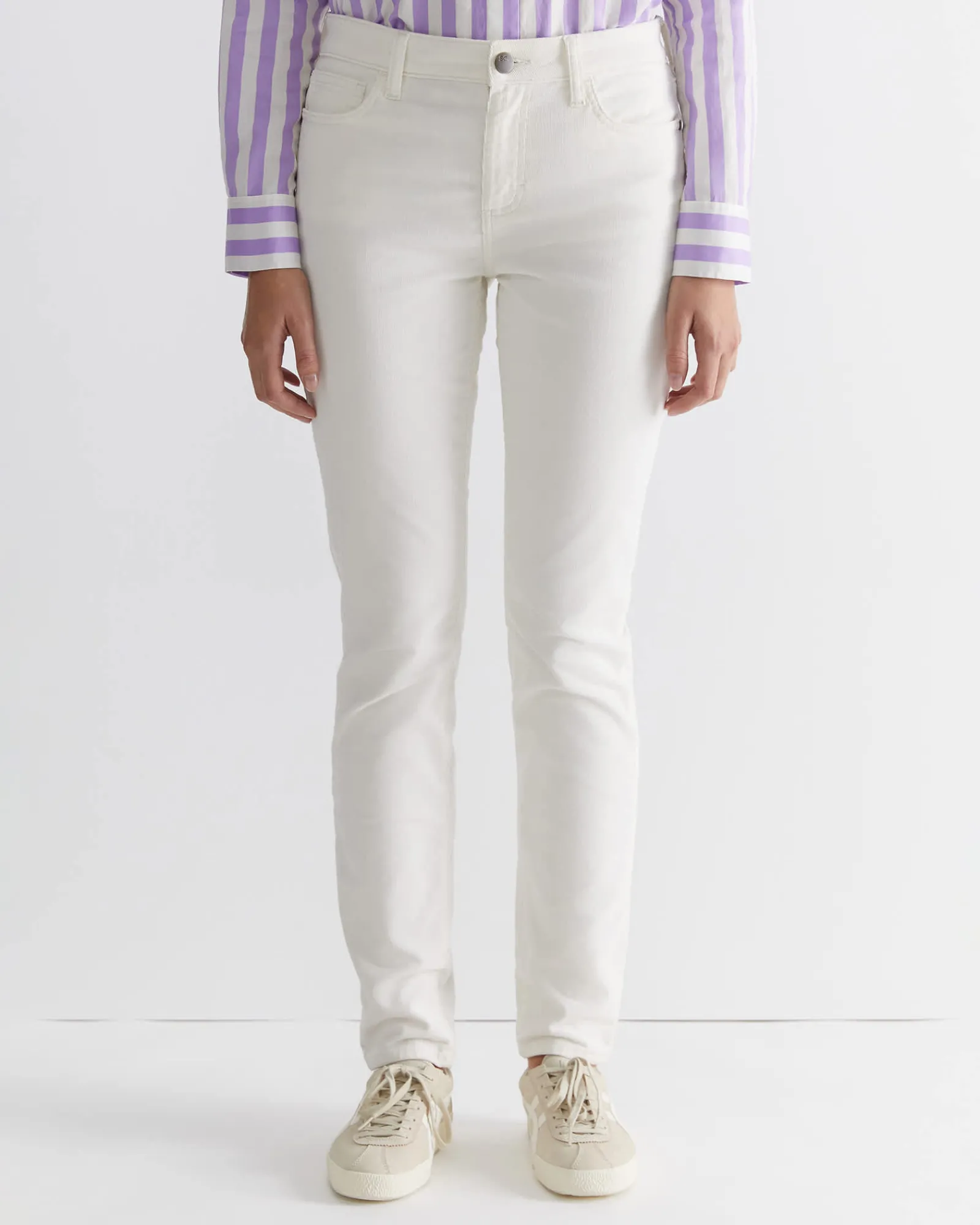 New Sportscraft Cleo Cord Jean in Winter White WinterWhite
