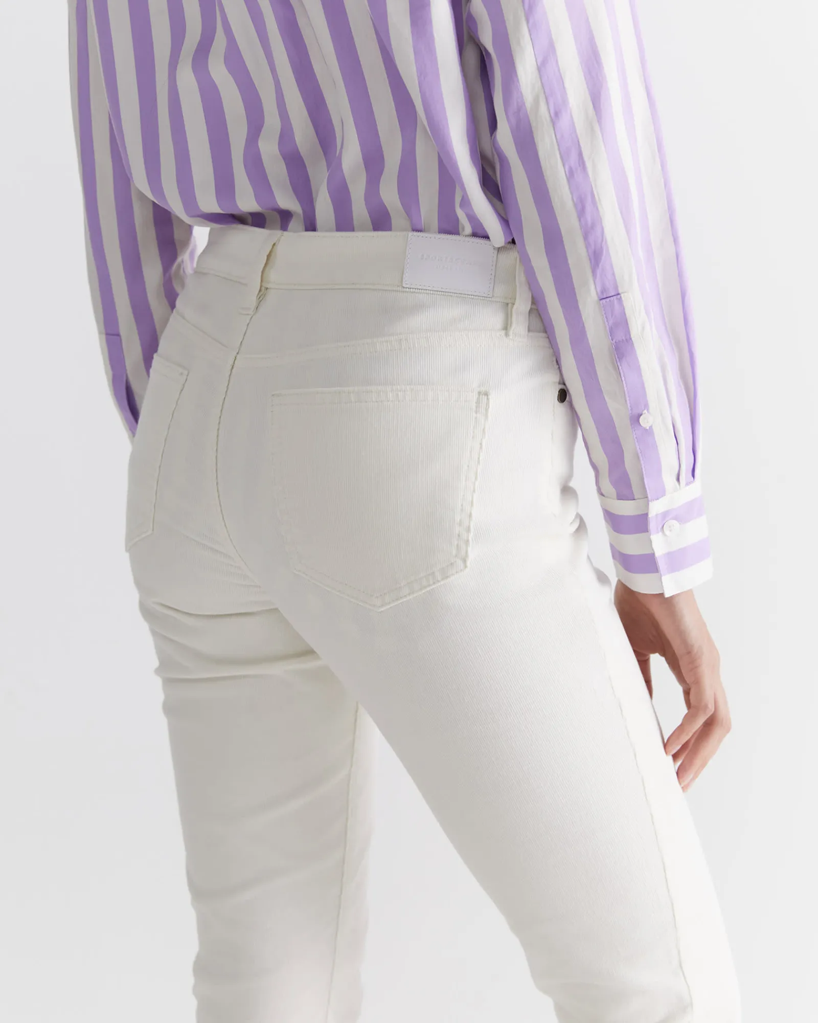New Sportscraft Cleo Cord Jean in Winter White WinterWhite