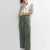 New Sportscraft Cleo Cord Wide Leg Jean in Sage