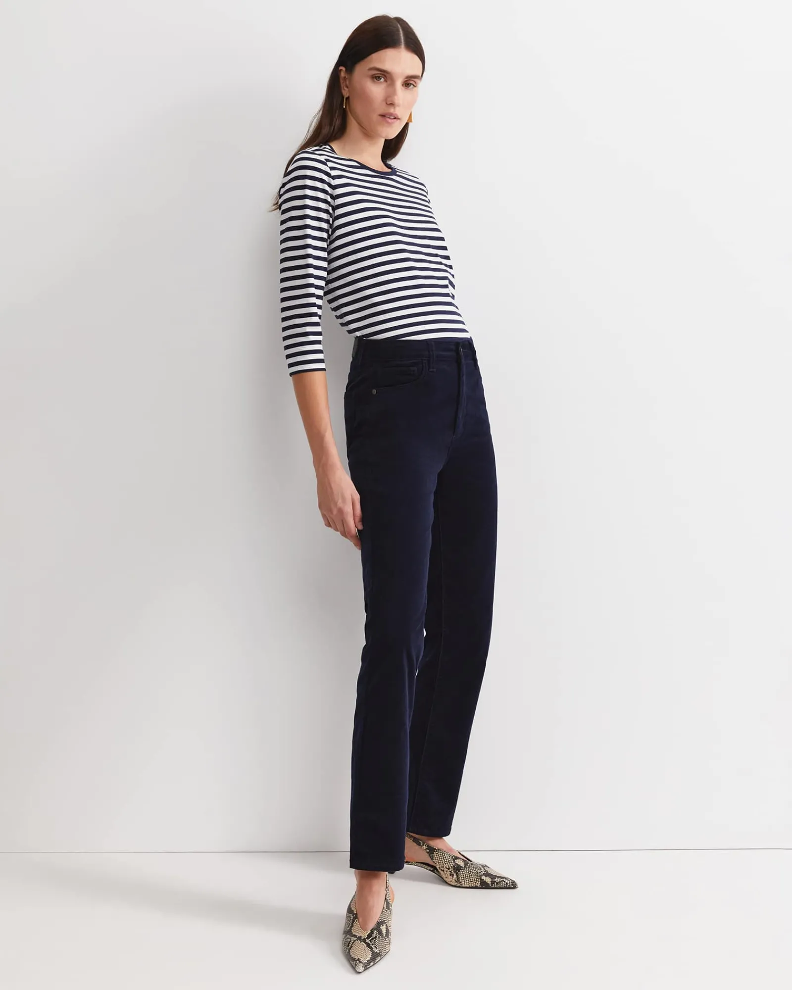 Sale Sportscraft Cleo Straight Cord Jean in Navy