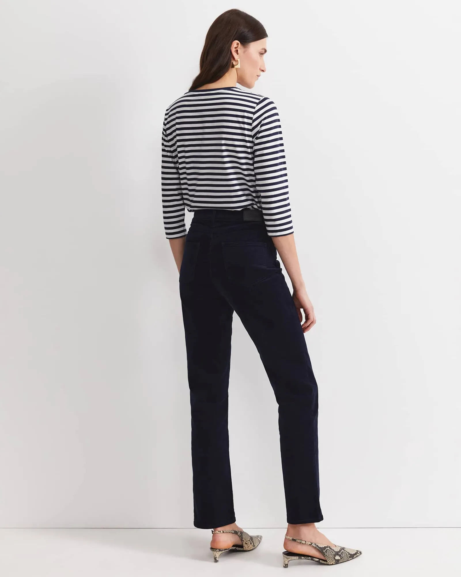 Sale Sportscraft Cleo Straight Cord Jean in Navy