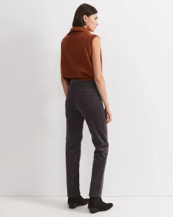 Discount Sportscraft Cleo Straight Cord Jean in Charcoal