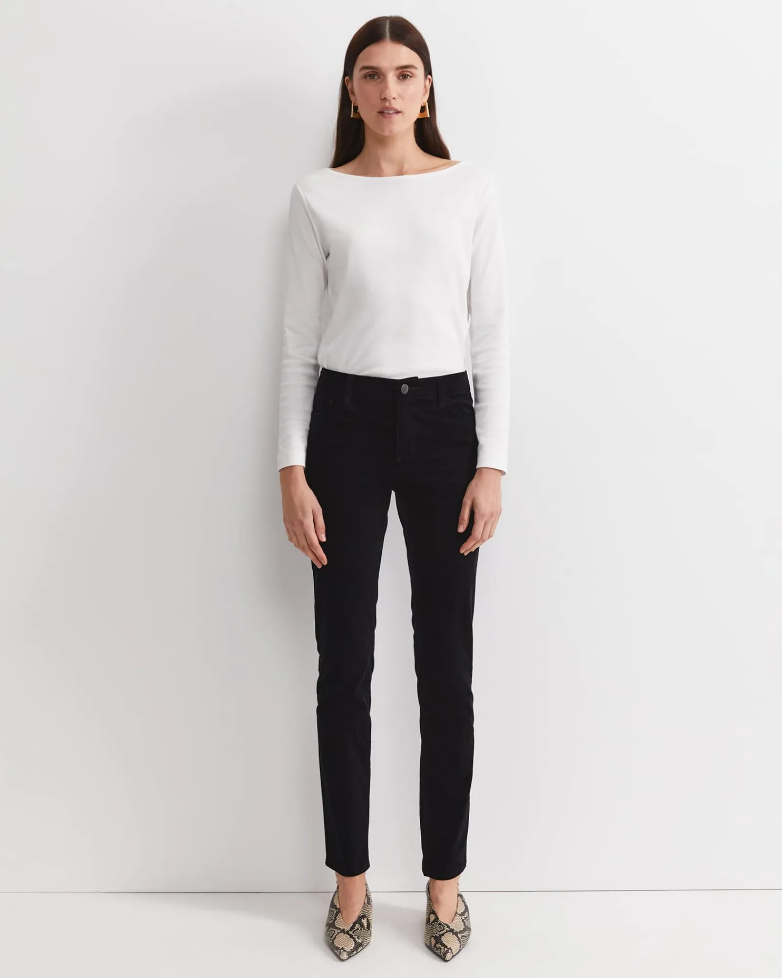 New Sportscraft Cleo Velvet Pant in Black