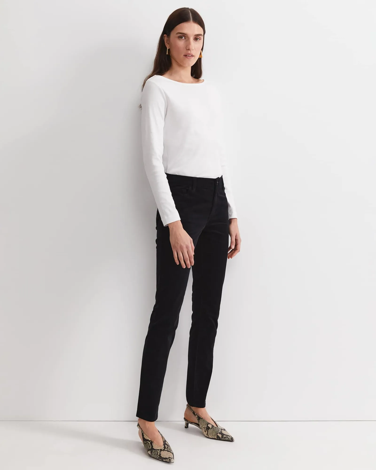 New Sportscraft Cleo Velvet Pant in Black
