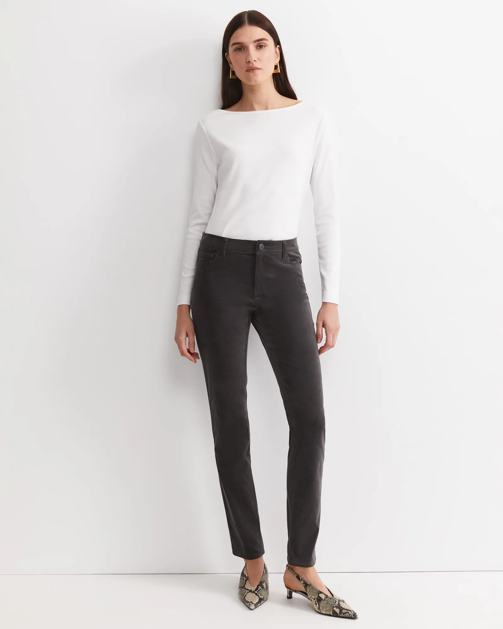 Hot Sportscraft Cleo Velvet Pant in Charcoal