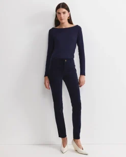 Hot Sportscraft Cleo Velvet Pant in Navy
