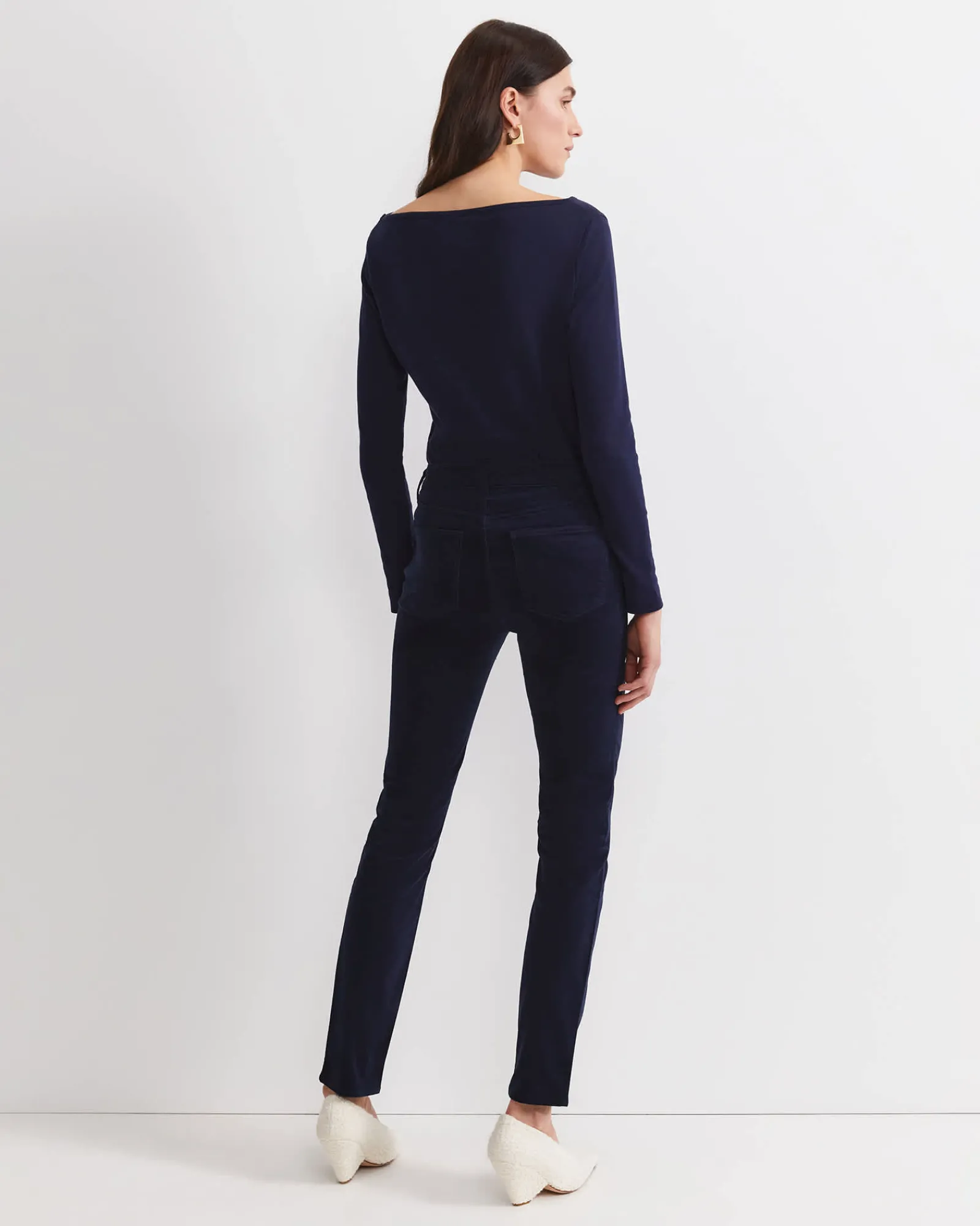 Hot Sportscraft Cleo Velvet Pant in Navy