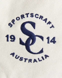 Sale Sportscraft Club Sport Canvas Tote in Ecrunavy Ecru/navy